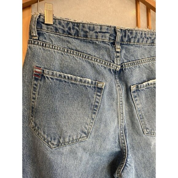 BDG Blue Denim Jeans Womens 28 Drawstring Straight Pants Urban Outfitters - Picture 5 of 7